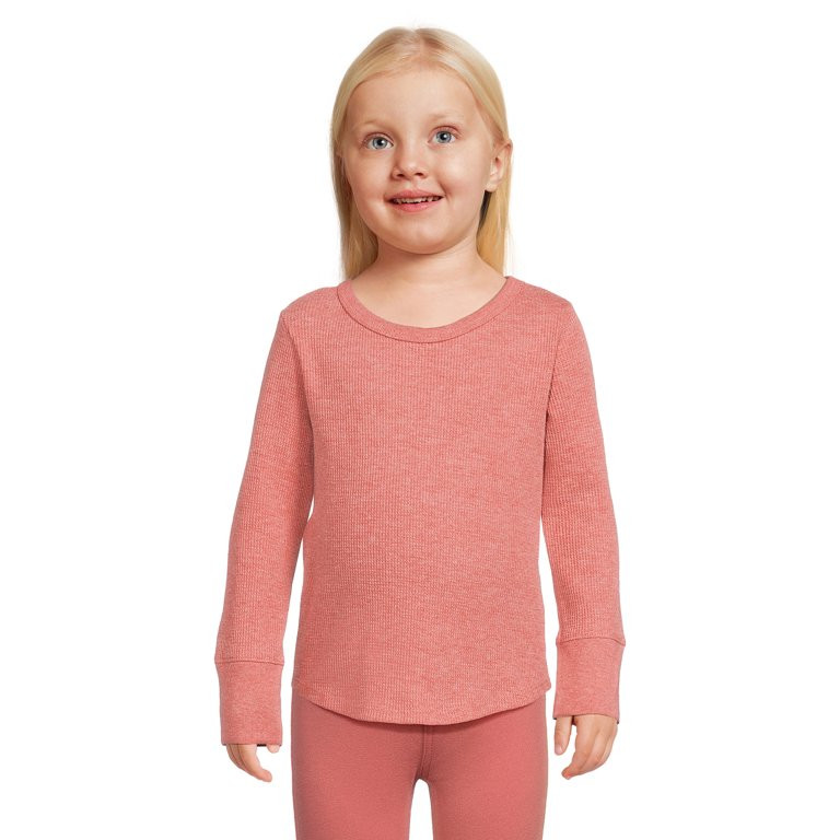 Garanimals Toddler Girl Long Sleeve Thermal T-Shirt, Sizes 12M -5T | Walmart (US)