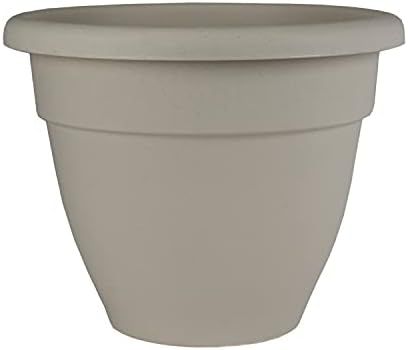 8" Round Plastic Caribbean Planter - The HC Companies 8.25"x8.25"x6.75" in Cottage Stone Color | Amazon (US)