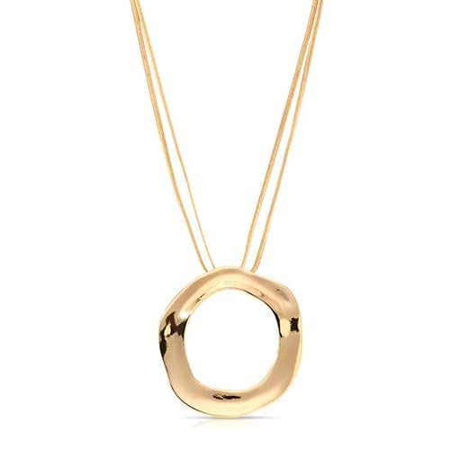 Ettika Choker Necklace For Women. 18K Gold Plated Open Circle Statement Necklace. Choker Necklace for Women, Jewelry | Amazon (US)