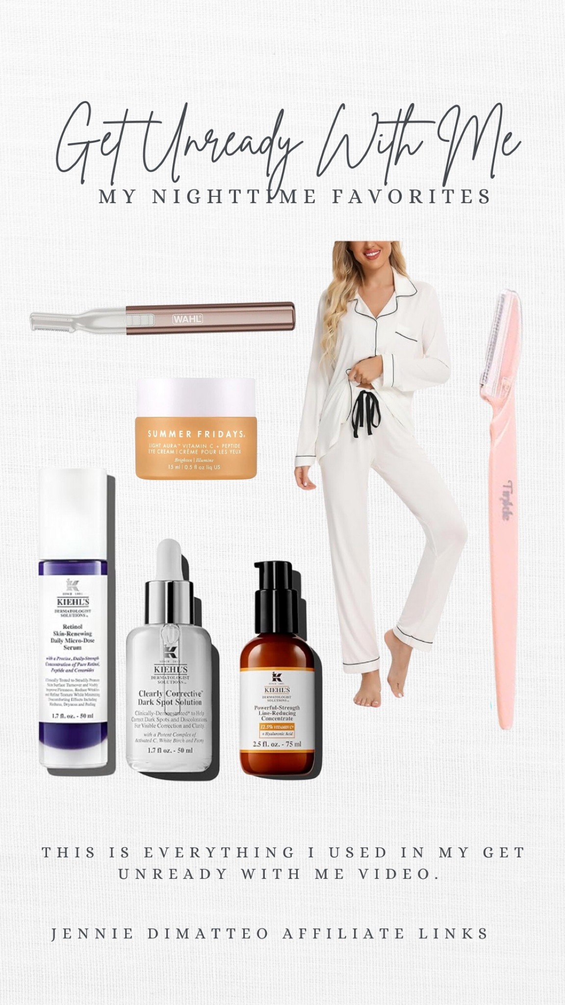 Everything I used in my GUWM video. These are my favorite pajamas because they are so lightweight and soft! These skincare products are new but I’m shocked with my results in just a few days! And these razors keep my skin smooth! 


#LTKFindsUnder100 #LTKBeauty