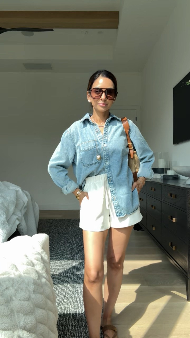 Wearing an xs in target denim shirt & my favorite pull on shorts!

#LTKSaleAlert