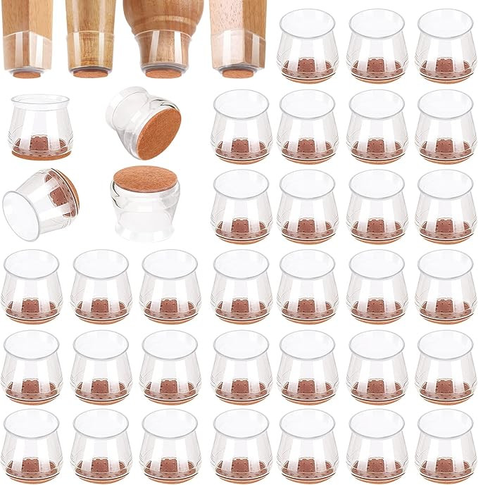 16Pack Silicone Chair Leg Floor Protectors, Chair Leg Protectors for Hardwood Floors, Thicken Rub... | Amazon (US)