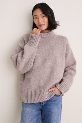 Wheat Genevieve Cashmere Blend Crewneck Sweater | Tuckernuck (US)