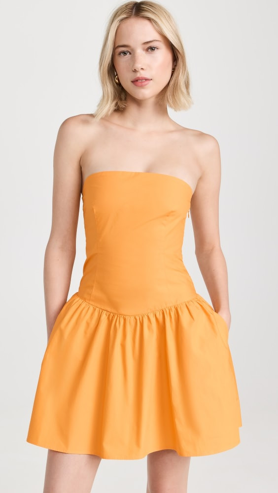 Susana Monaco Poplin Tube Flared Dress | Shopbop | Shopbop