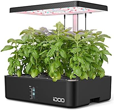 iDOO Hydroponics Growing System 12Pods, Indoor Garden with LED Grow Light, Plants Germination Kit... | Amazon (US)