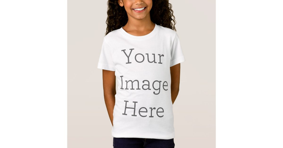 Girls' Fine Jersey T-Shirt | Zazzle