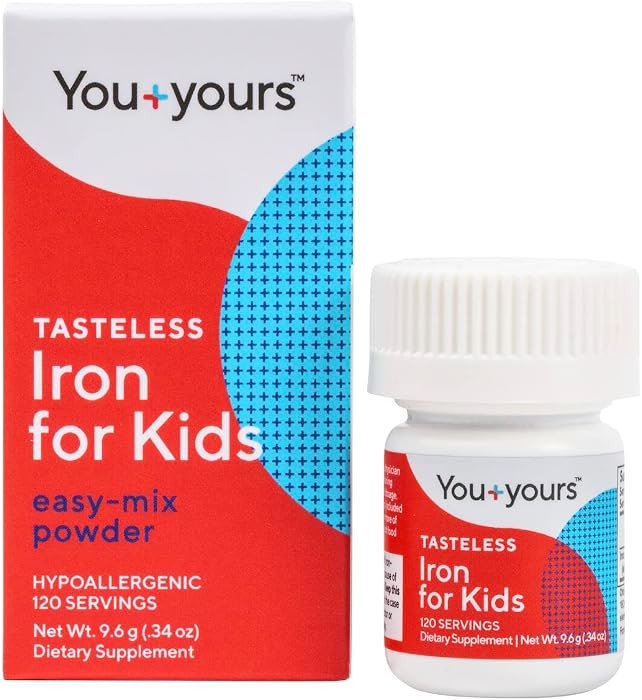 Tasteless Iron for Kids + Toddlers- 4-Month Supply | Just One Ingredient | Amazon (US)