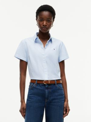 Short-Sleeve Oxford Shirt | Tommy Hilfiger | Tommy Hilfiger (US)