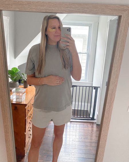 third trimester pregnancy uniform — at home comfies and favorite eye mask patches 

#LTKstyletip #LTKunder50 #LTKbump