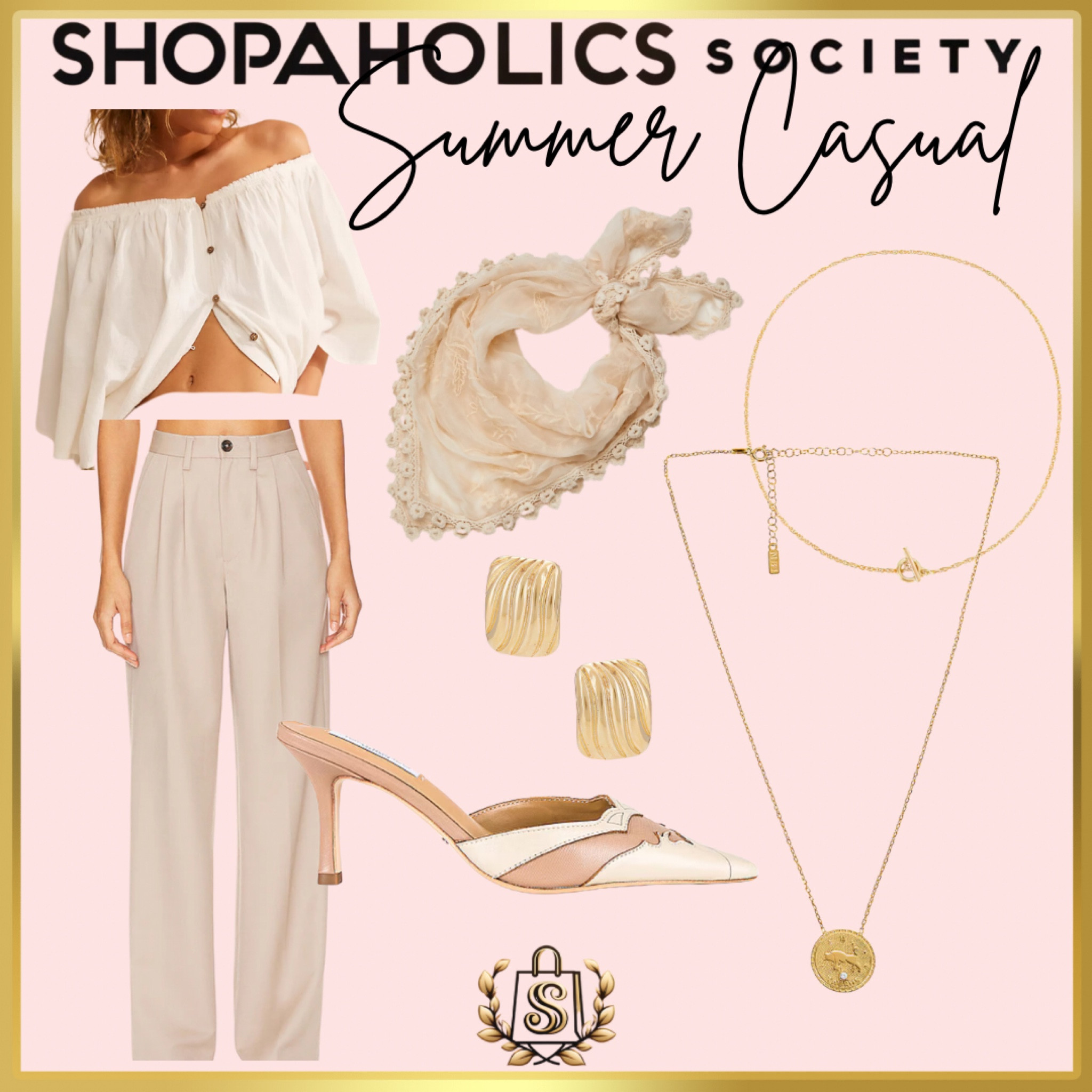 Step into summer with these effortlessly chic vibes! 🌞✨

Light trousers paired with a breezy crop top and a cute bandana. This look screams summer casual yet oh-so-stylish. Perfect for lunch or a day out shopping with friends.
#ShopaholicsSociety #SummerChic #EffortlessStyle #SummerFashion #OOTD #FashionInspo #ShopTheLook #summerstyle #shoppingdayfit 

#LTKStyleTip #LTKTravel #LTKShoeCrush