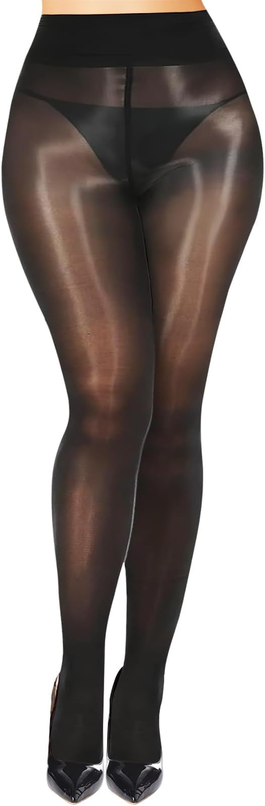Buauty Shimmer Tights for Women, Shiny Oil Pantyhose Stockings, Oil Bright Shaping Tight Ultra Sh... | Amazon (US)