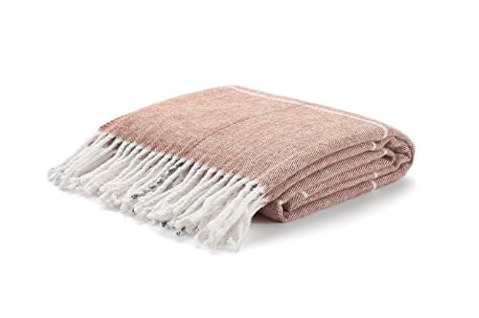 Arus Highlands Collection Tartan Plaid Design Throw Blanket Brown 60" X 80" | Amazon (US)