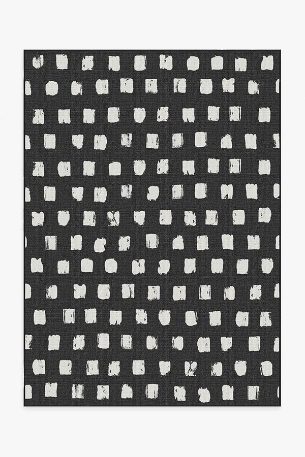 Outdoor Cobblestone Black Rug | Ruggable
