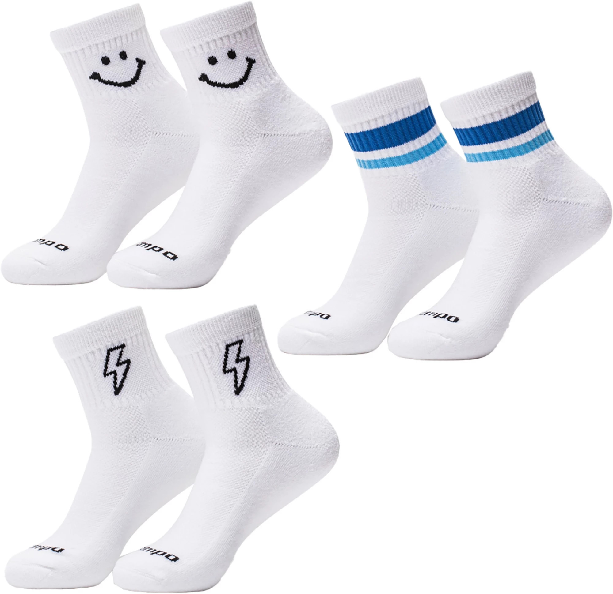 Del Campo Golf Men's Multi-Pack Golf Socks - 3 Pack, Black | DICK'S Sporting Goods