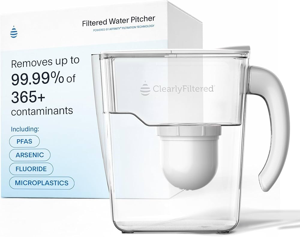 Clearly Filtered No.1 Filtered Water Pitcher/Updated Model/Targets 365+ Contaminants e.g. Fluorid... | Amazon (US)