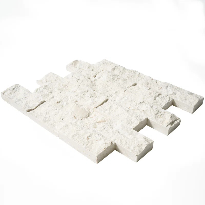 Fossil Stone 2" x 4" Limestone Brick Joint Mosaic Wall & Floor Tile | Wayfair North America