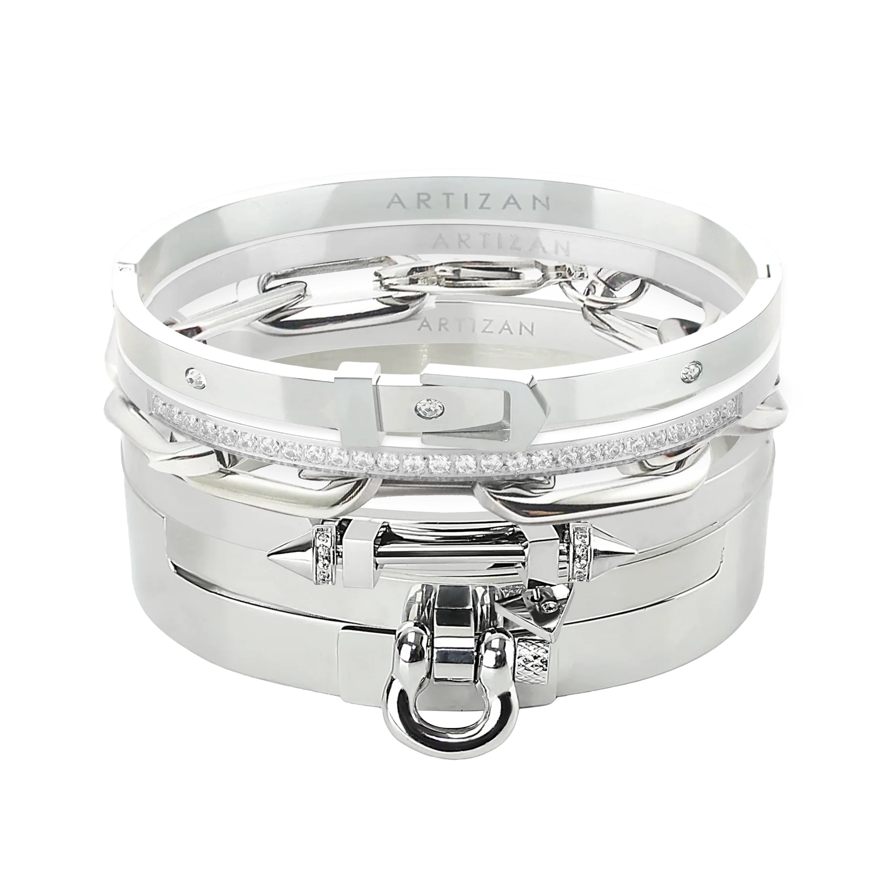 Silver Core Bracelet Stack | Artizan LLC