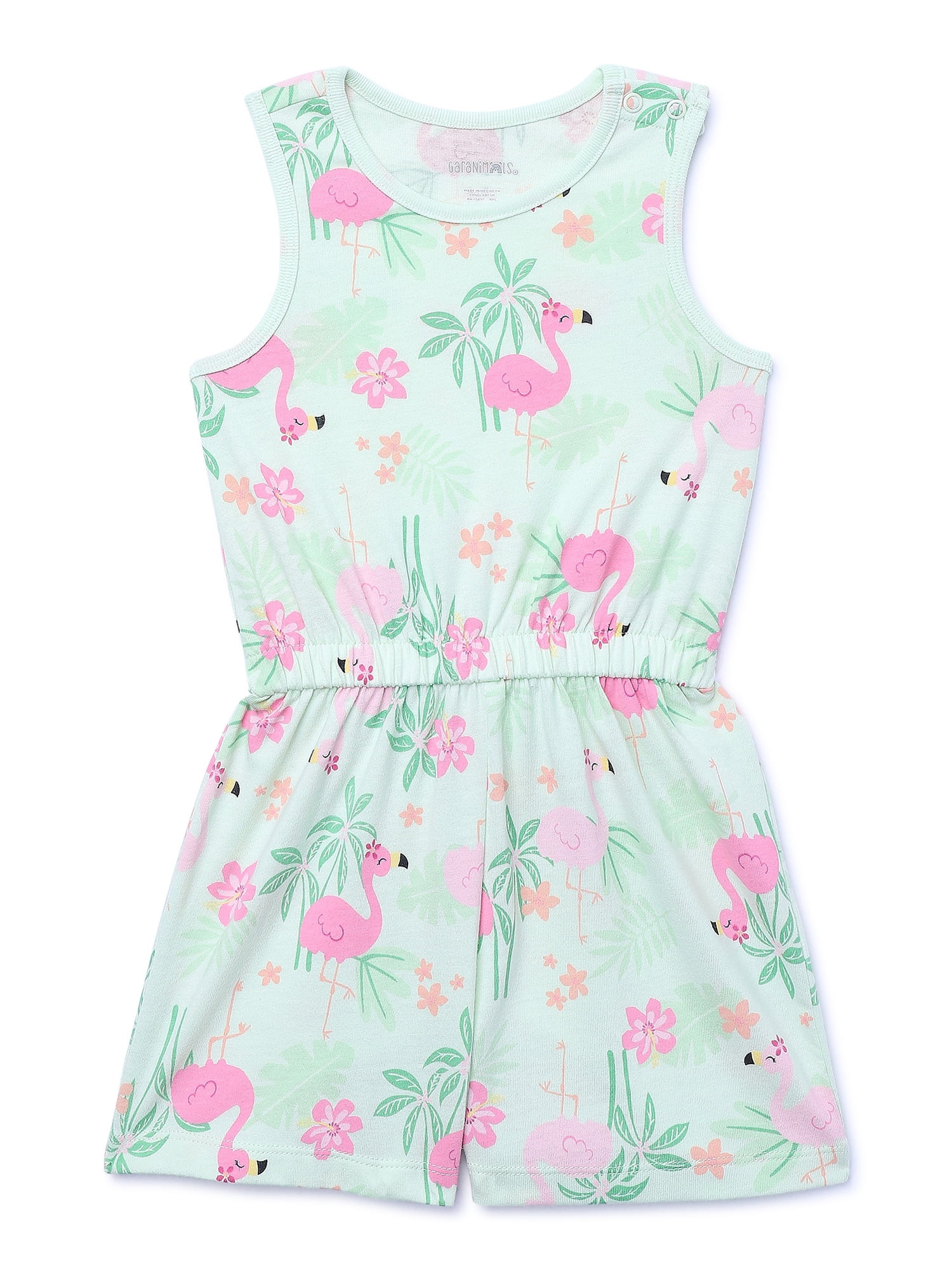 Garanimals Toddler Girl Print Jersey Romper, Sizes 12M-5T | Walmart (US)