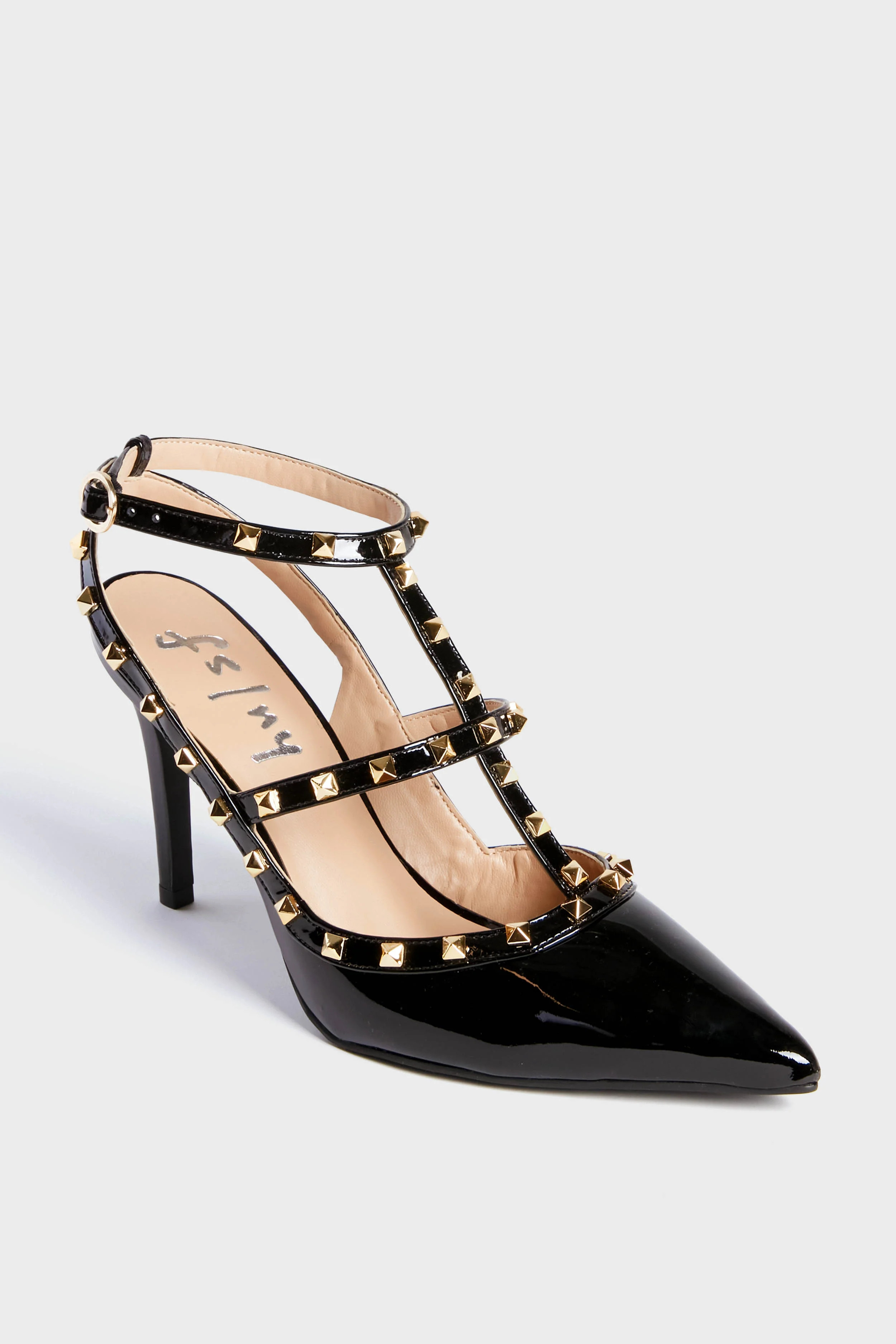 Black Elodie Studded Heels | Tuckernuck (US)
