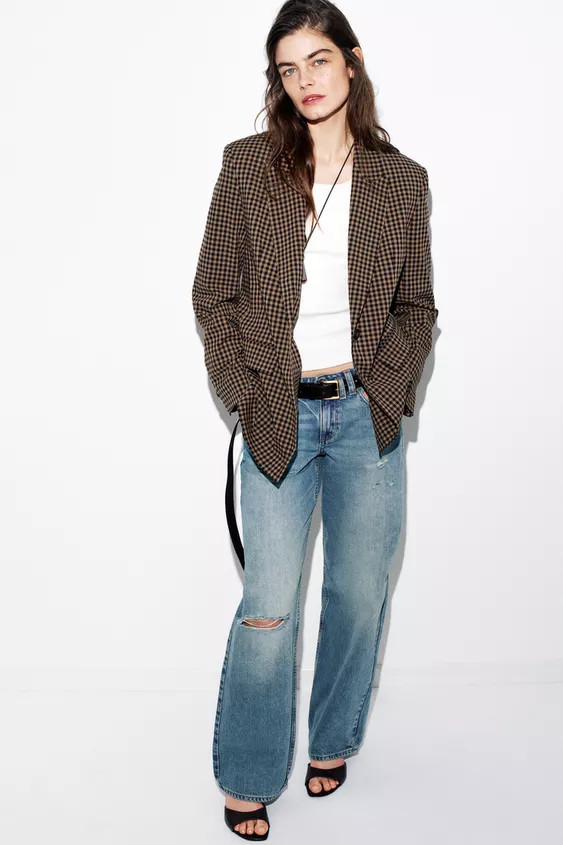 JEANS Z1975 DROITS TAILLE BASSE DÉCHIRÉS | Zara FR