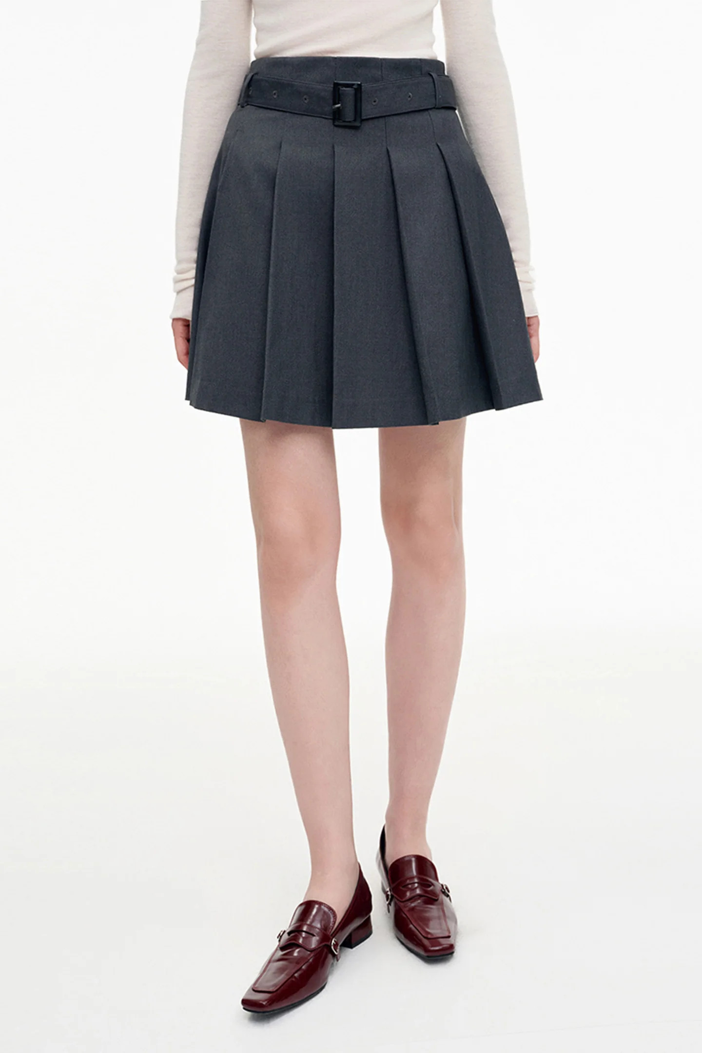 SELFWHO Sheep Wool Blended Woolen Coat Set | SELFWHO