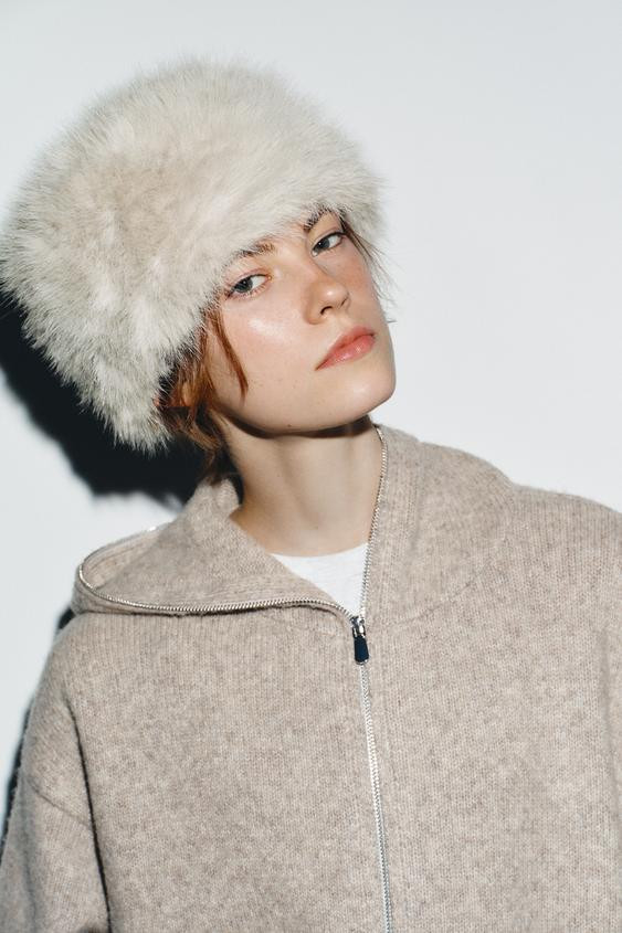 SKULLCAP HAT WITH HAIR | Zara US