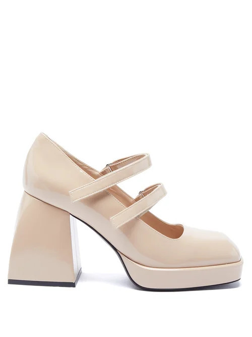 Nodaleto - Bulla Babies Mary Jane Patent-leather Pumps - Womens - Cream | Matches (US)