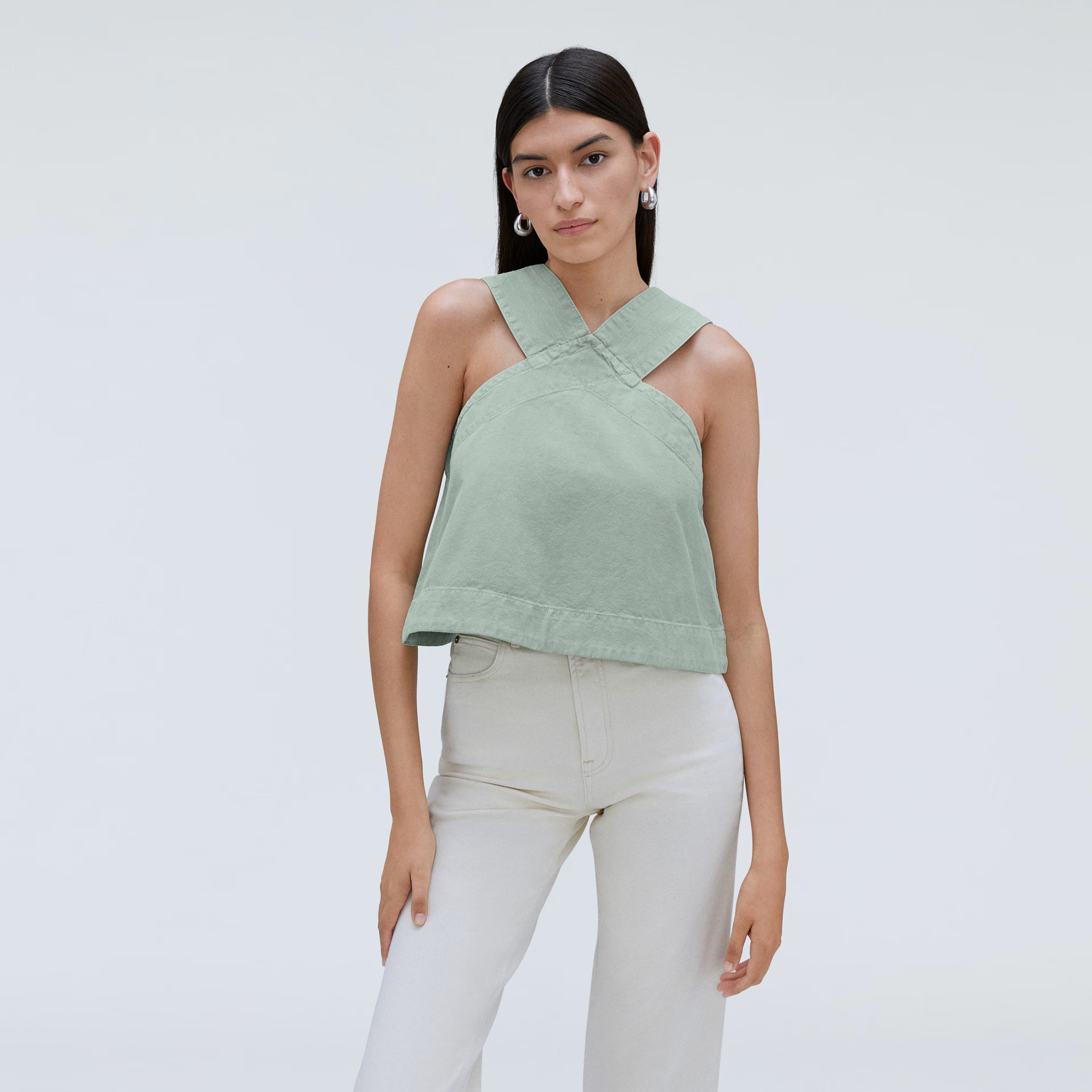 The Cross-Front Apron Top | Everlane