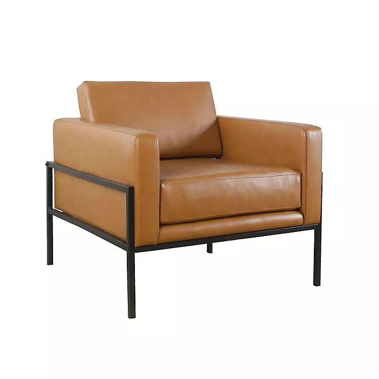 Carmel Vegan Leather Club Accent Chair | Kirkland's Home