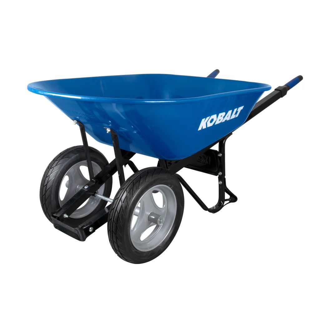 Kobalt 7-cu ft Steel Wheelbarrow Flat-free Tire(s) | Lowe's