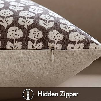 Amazon.com: MIULEE Floral Pillow Covers Decorative Throw Pillow Covers 18x18 Farmhouse Neutral Pi... | Amazon (US)