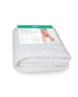Newton Baby Waterproof Crib Mattress Pad | Ultra-Breathable Quilted Layer for Comfort & Universal Fitted Skirt for Secure Fit | Machine Washable | Crib Mattress Protector Pad Waterproof, 1 Pack | Amazon (US)