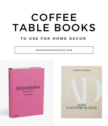 Ok, these coffee table books are perfect for using for home decor!