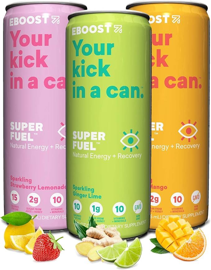 EBOOST Super Fuel Natural Nootropic Energy Drink | Electrolytes + Vitamins (B12) + Milk Thistle |... | Amazon (US)
