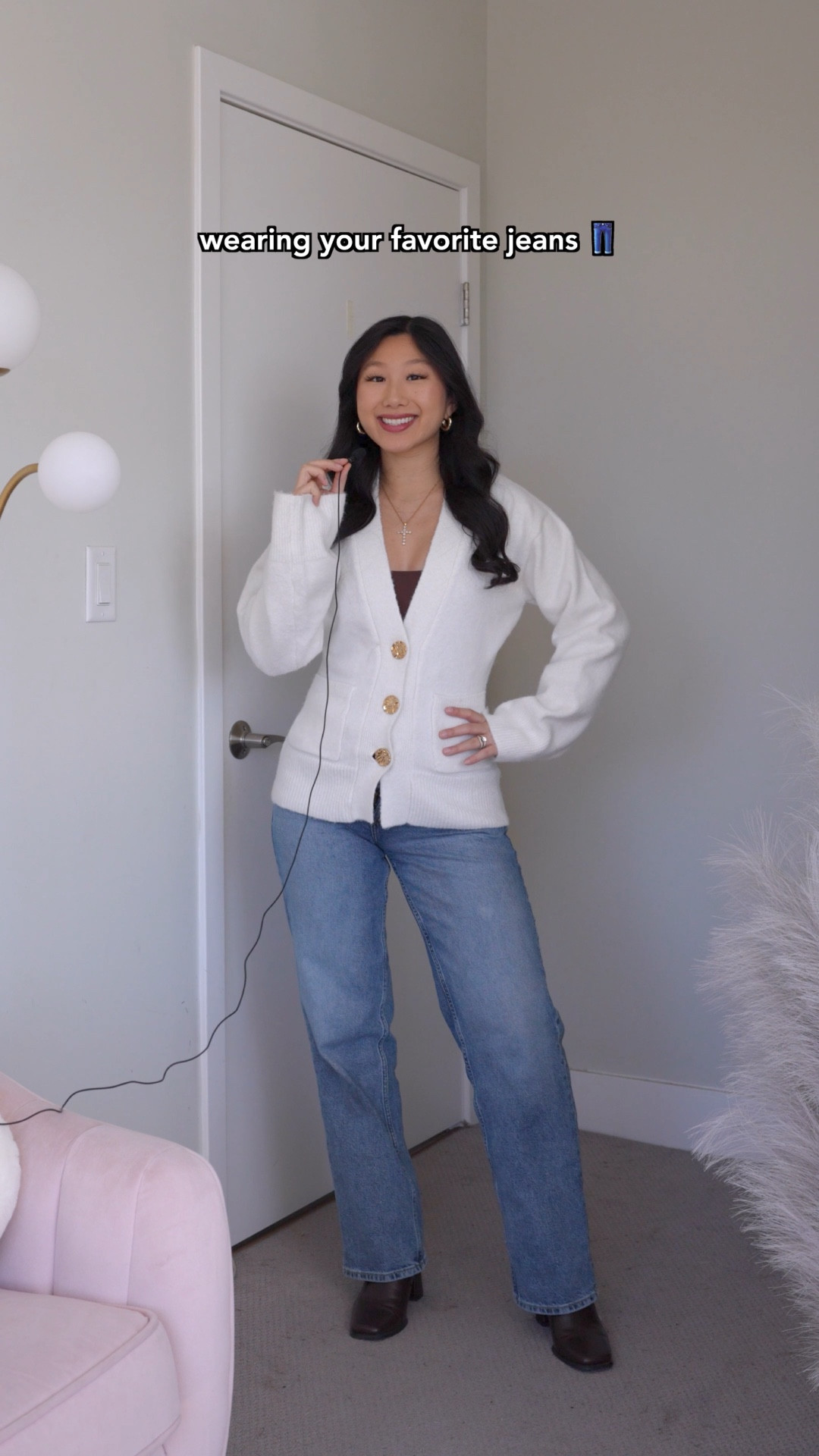 White Cardigan: size 2
Straight Leg Jeans: size 24
Brown Knee High Boots: true to size
Linking similar bodysuit

How to style, outfit idea, modest fashion, maternity style, pregnant outfit, fashion hack 

#LTKmomlife #LTKgrwm #LTKBump