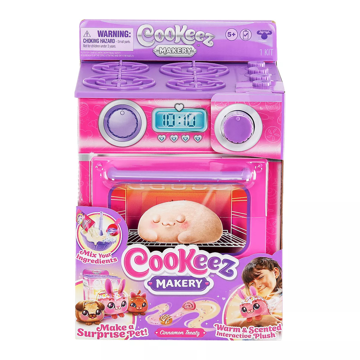 Cookeez Makery Mystery Plush Cinnamon Treatz Oven Playset | Kohl's
