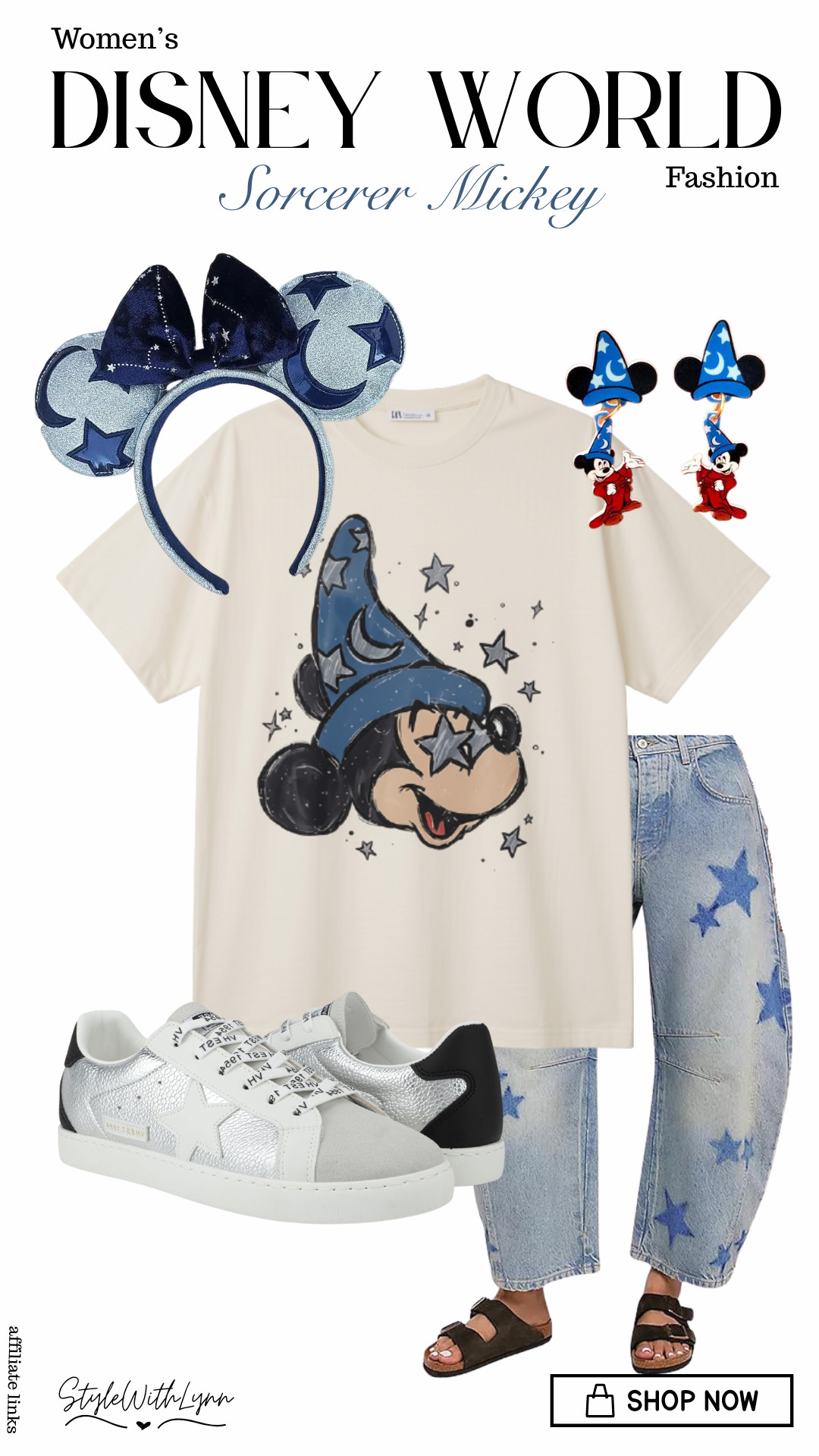 ✨ A little magic, a little Mickey, and a whole lot of style!  This Sorcerer Mickey Disney outfit is such a fun way to bring that classic Disney magic into your park-day look. The star-print denim, statement ears, and Sorcerer Mickey tee make this one feel playful without being over-the-top. 🪄⭐️

🛍️ Want to recreate this look? SHOP IT through my LTK!



#DisneyWorldOutfits #DisneyStyle #SorcererMickey #MickeyMouseStyle #DisneyFashion #DisneyOutfitIdeas #DisneyMomStyle #DisneyWorldFashion #DisneyParks #DisneyVacationOutfits #DisneyOutfitInspo #WhatToWearToDisney 

 #LTKootd #LTKmomlife #LTKTravel