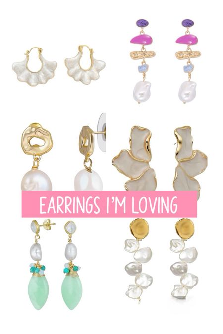 Summer statement earrings, pearl earrings, oyster earrings, grandmillennial jewelry 

#LTKOver40 #LTKFindsUnder50 #LTKFindsUnder100