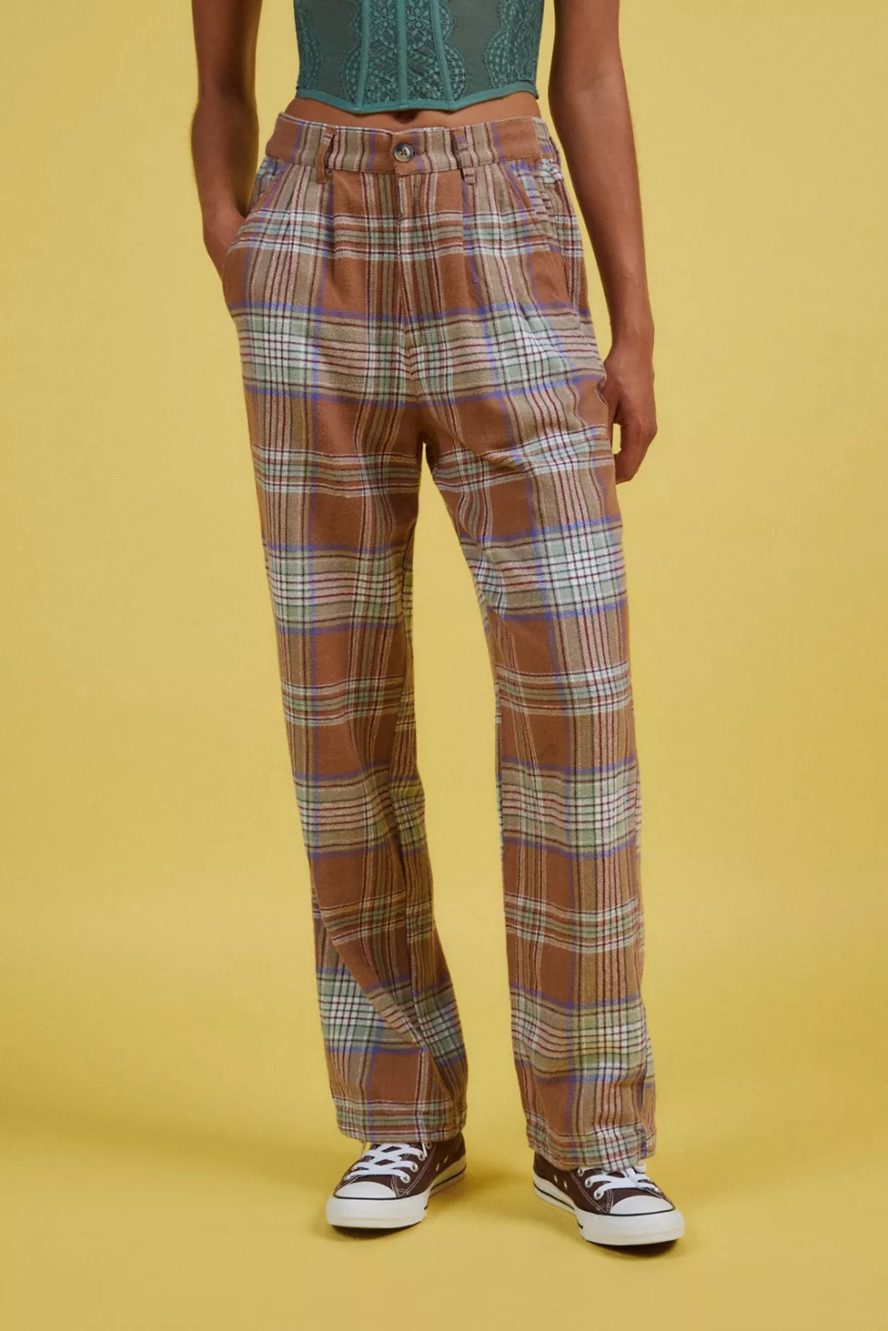 OBEY Max Plaid Pant | Urban Outfitters (US and RoW)