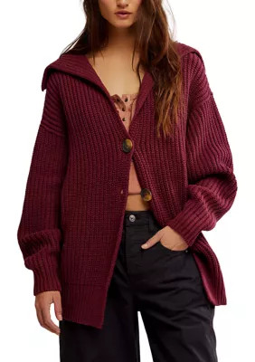 Free People Women's Swim Too Deep Cardigan, Large | Belk