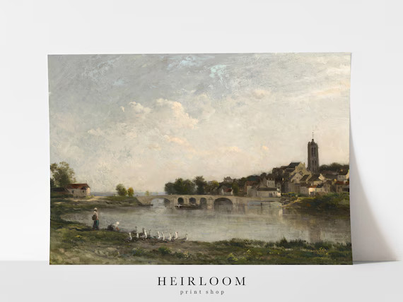 Vintage Landscape Painting  Vintage Poster  Oil Painting  | Etsy | Etsy (US)