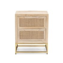 Powell Janie Rattan 2-Drawer Cabinet | Walmart (US)