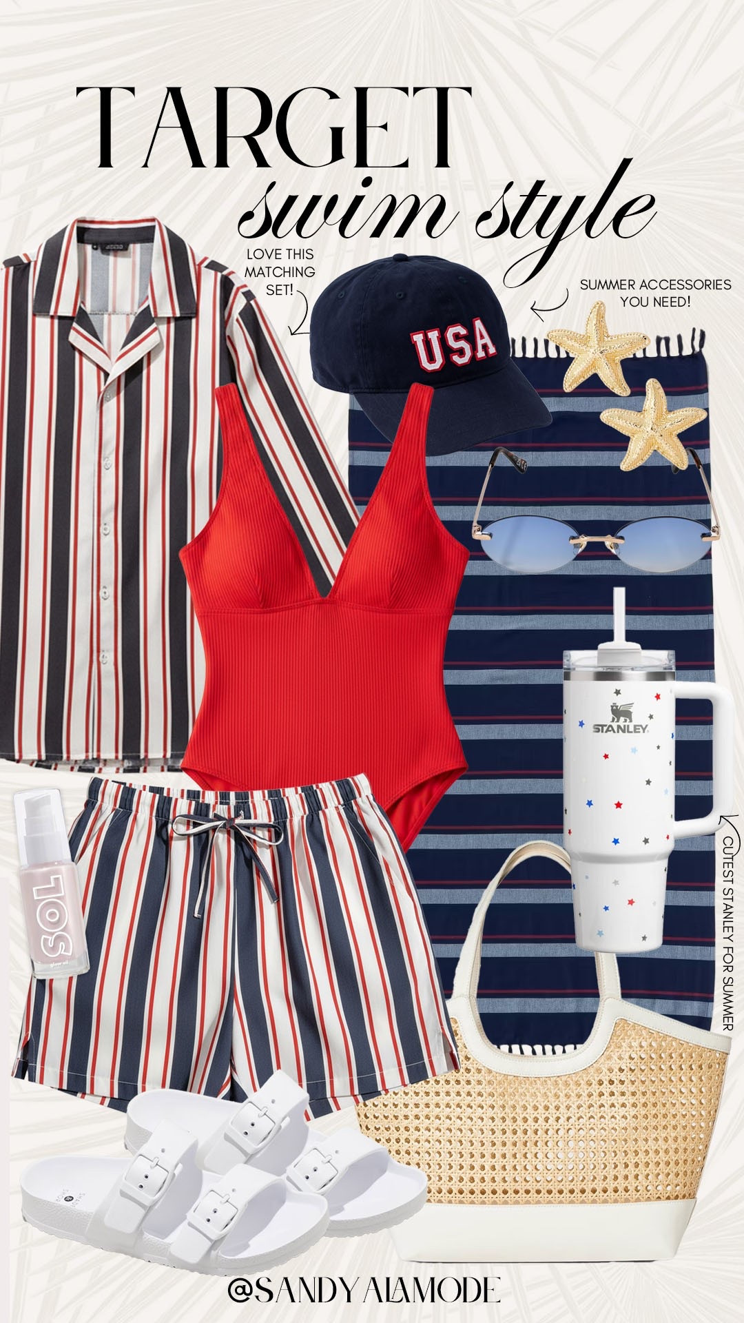 Trendy target swim style. Target swim. Target finds. Target solid and striped swim collection. Target summer style. Trendy beach day style. Pool day outfit. Red white and blue swim style. Fourth of July outfit. 4th of July swim style. Red white blue OOTD.

#LTKootd #LTKSeasonal #LTKSwim