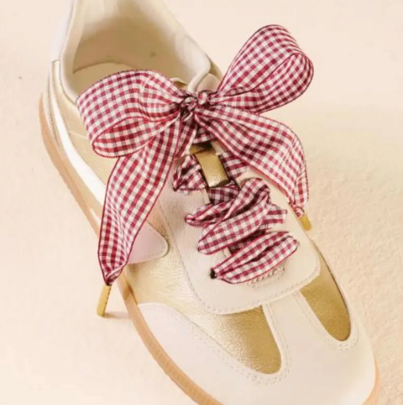 Burgundy Shoelaces With Gold Tips - Etsy | Etsy (Global)