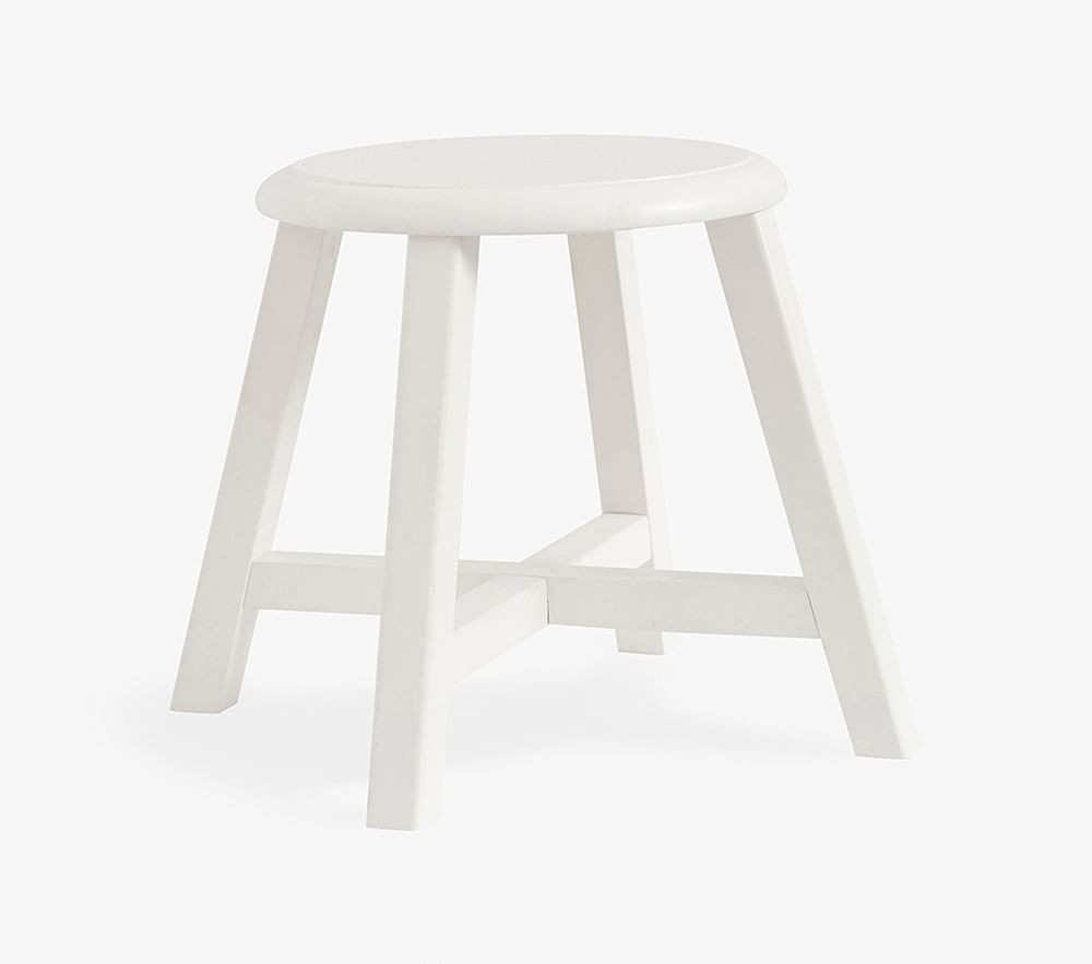 Carolina Stool, Simply White | Pottery Barn Kids