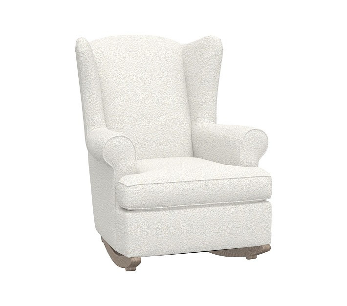 Wingback Rocking Chair & Ottoman | Pottery Barn Kids