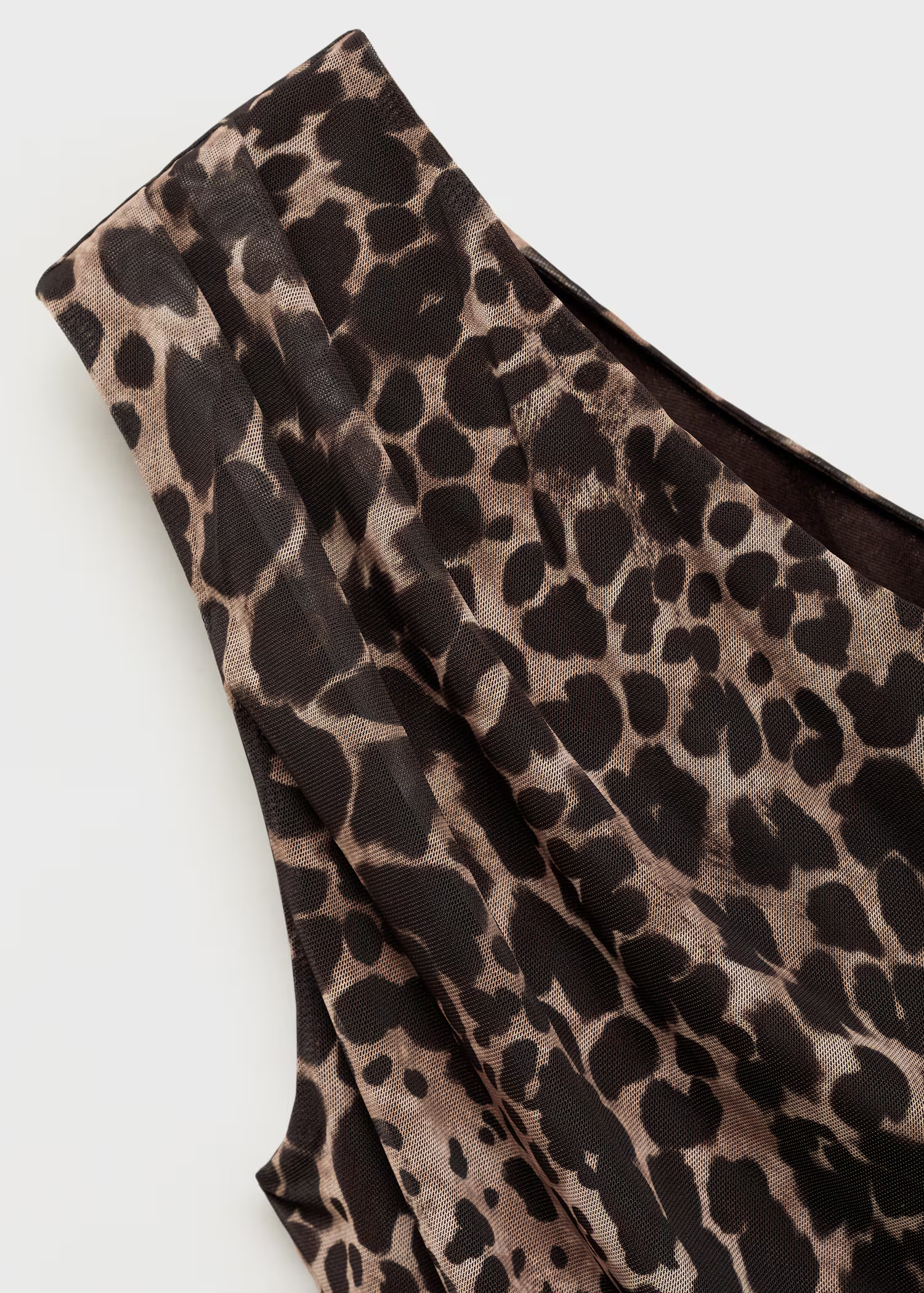 Asymmetrical leopard-print top | Mango (US/MX/AU)