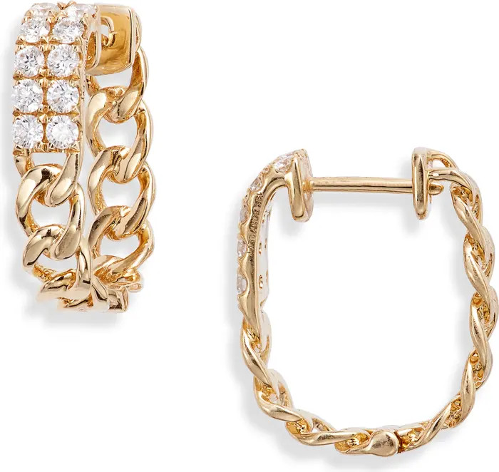Bony Levy Katharine Diamond Huggie Hoop Earrings | Nordstrom | Nordstrom