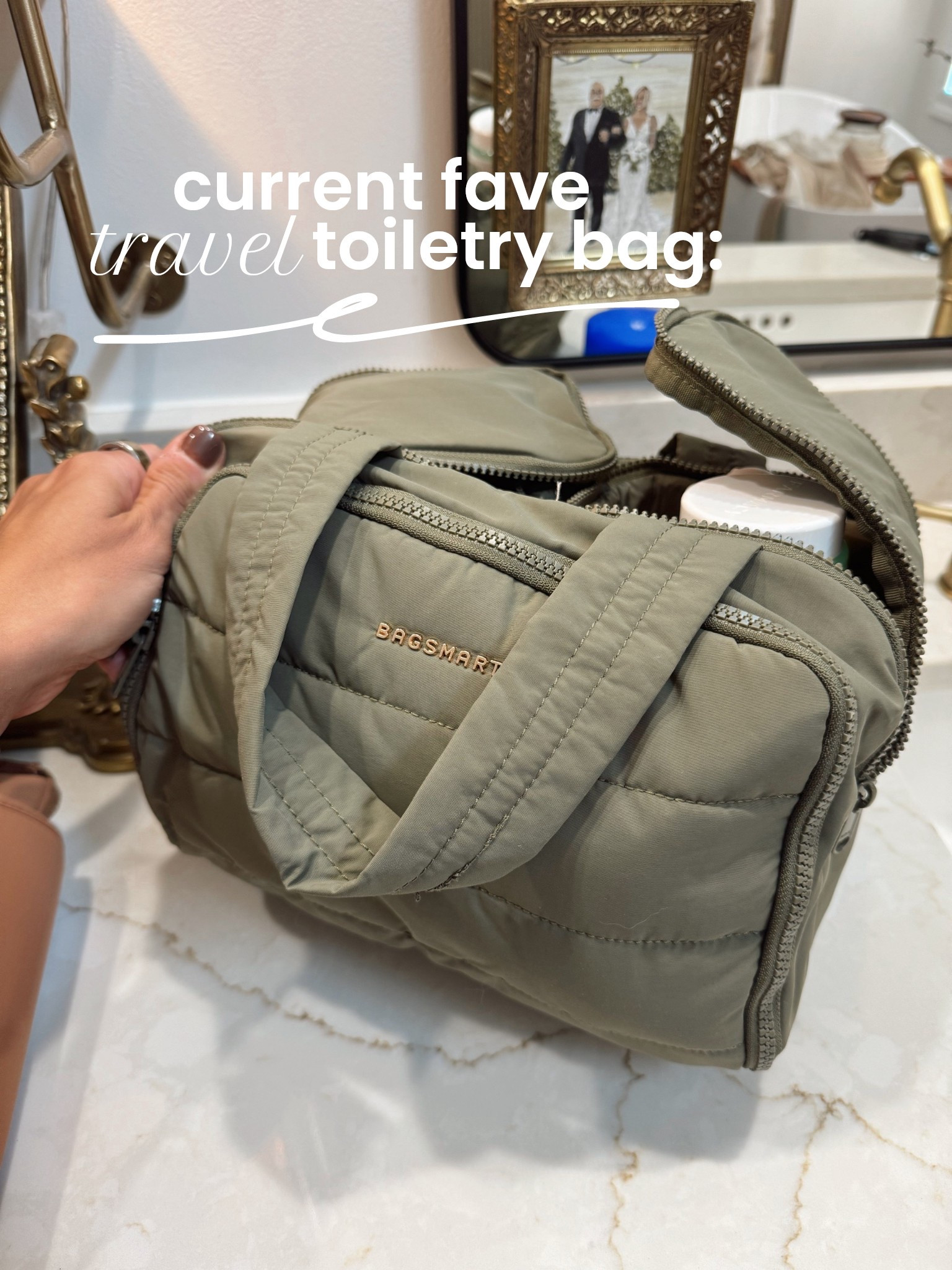 LOVING this toiletry bag! It holds SO MUCH stuff & everything sits up perfectly 🥹🙌🏼 also linked my other fave one but this is a solid option when it comes to bringing ALLLL the things! ✈️

Amazon travel / on the go / beauty / makeup bag / toiletries / travel finds / Holley Gabrielle 

#LTKTravel #LTKFindsUnder100 #LTKFindsUnder50