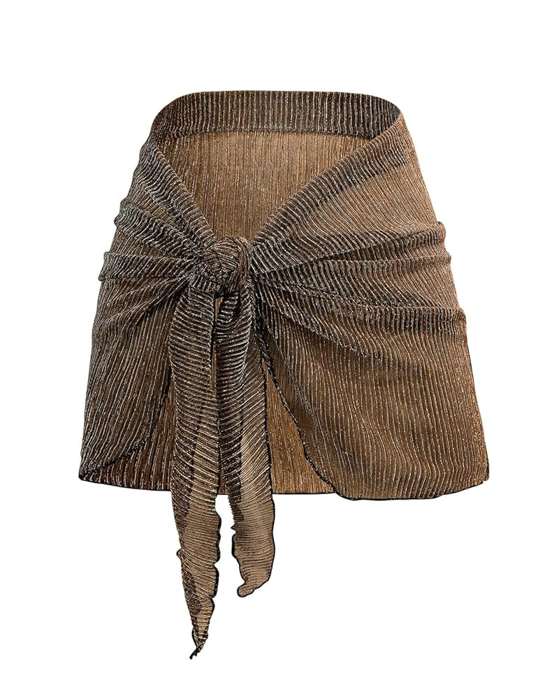 Holipick Shiny Sarong Coverups for Women Bathing Suit Wrap Skirt Swimsuit Beach Bikini Cover Up | Amazon (US)